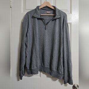 George Men's Zip-Up Sweater in Gray